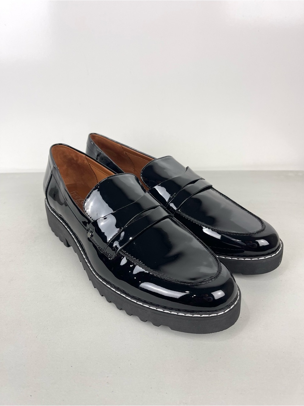 NEW Franco Sarto Cassandra Penny Loafers Women’s Size 13M Black Dress Shoes